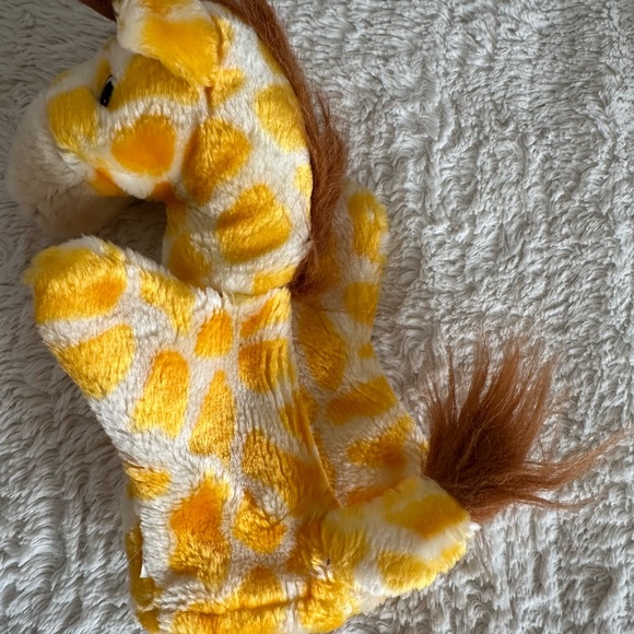 VTG fuzzy Plush Giraffe Hand Puppet imaginary play developmental toy - Picture 3 of 9